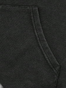 Sudadera con capucha térmica de invierno de alta calidad, personalizada, moderna, con pedrería negra, bordada, con estampado digital, 100% algodón, 2 piezas - Product Image 6