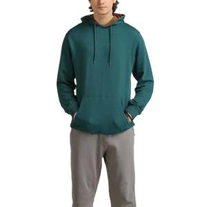 Sweat à capuche unisexe en coton mélangé uni Basics Fabricant OEM Pull-over à capuche en polaire lourde à épaules tombantes - Product Image 1