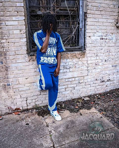 High Quality Custom <b>Men's</b> Streetwear Oversized Printed T-Shirts Durable Fleece <b>Thermal</b> Cotton Tracksuits Side <b>Men's</b> T-Shirt <b>Sets</b> - Product Image 6