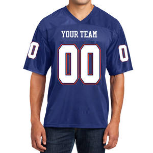 Maillots de football américain personnalisés sublimés Nom de l'équipe Numéro Logo Manches courtes Respirant Séchage rapide Prix bas - Product Image 1