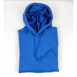 เสื้อสเวตเตอร์มีฮู้ดผ้าซาตินสำหรับผู้ชาย,เสื้อฮู้ดบุด้านในมีฮู้ดผ้าคอตตอนหนาสีพื้น - Product Image 2