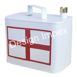 Lata decorativa de aceite de Metal, Impresión de bandera de Inglaterra personalizada, latas elegantes, contenedor diésel de gasolina, réplica de Metal, lata a los mejores precios - Product Image 6