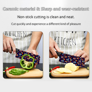 Juego de Cuchillos de Chef de Cerámica Premium, 9 Piezas, Mangos de Plástico, Duraderos, Entrega Rápida para Entusiastas de la Cocina - Product Image 6