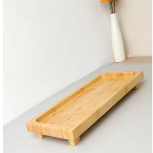 Bandeja de bambú rectangular personalizada, diseño Art Deco, venta al por mayor, cesta de desayuno para Spa, juego de servicio para comida, frutos secos, cubiertos de caramelo, para Diwali - Product Image 2