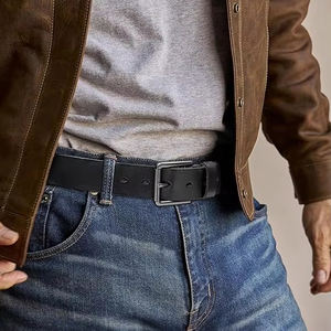 Ceintures en cuir véritable de style nouveau pour hommes, ceintures de mode professionnelles pour hommes, respirantes, à séchage rapide, sur mesure - Product Image 3