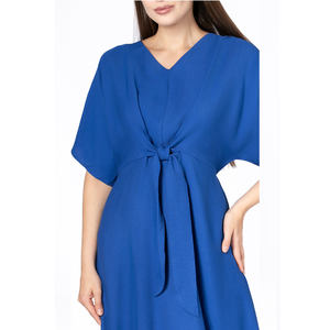 Vestido de mujer fluido personalizado recién lanzado correa de cintura OEM ODM estilo caliente fiestas técnica bordada primavera fabricación al por mayor - Product Image 1