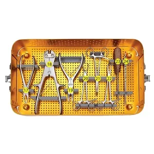 Juego de Instrumentos para Microplacas Ortopédicas de Titanio y Acero, Kit de Herramientas Quirúrgicas Manuales Reutilizables para Cirugía de Trauma - Product Image 5