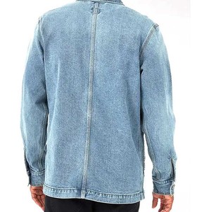 <b>Lightweight</b> Vintage Single-Breasted Men's <b>Denim</b> <b>Jacket</b> Comfortable Breathable Solid Pattern with Stand Collar for Spring Season - Product Image 6