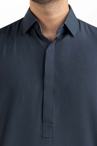 Fabriqué en usine 2025 dernière conception vêtements d'été hommes Shalwar Kameez costume décontracté coton pas cher prix - Product Image 2