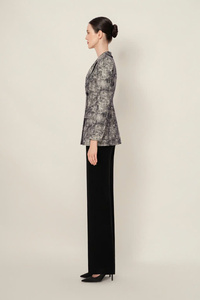 Chaqueta de traje elegante con doble botonadura para mujer Emily, tela de alta calidad, servicios ODM de Vietnam - Product Image 6