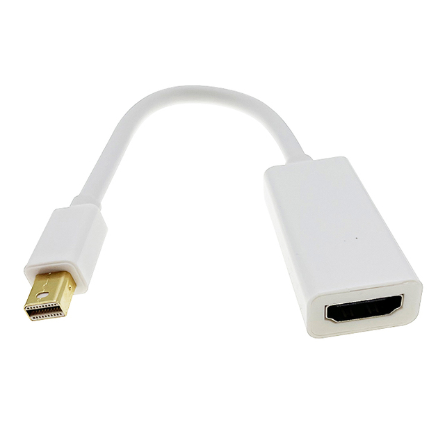 Gold-Plated Mini DisplayPort to HDMI Adapter