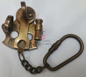 พวงกุญแจเซ็กซ์แอนท์ 2 มิติ ชุบทองเหลืองสไตล์เรือเดินสมุทร ของขวัญเครื่องมือนำทางทางทะเล สำหรับรถยนต์ จักรยาน สกูตเตอร์ ราคาขายส่ง - Product Image 5