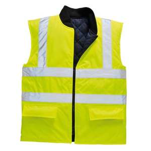 Chaleco de Trabajo de Poliéster de Alta Calidad al por Mayor, Reflectante, Fluorescente, para Exteriores, Ropa de Trabajo de Seguridad - Product Image 1