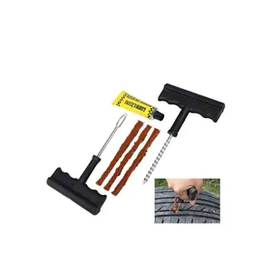 Kit de réparation de pneus – Ensemble d'insertion de mèches – Outil de réparation de crevaison de pneus Duplex - Product Image 1