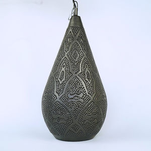 Plafonnier suspendu en cuivre moderne et élégant pour le salon et la salle à manger, idée cadeau d'anniversaire - Product Image 2