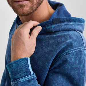 Sudadera con capucha lavada con ácido vintage Jersey desteñido de gran tamaño unisex con estilo de ropa de calle retro, aspecto lavado y sensación de algodón suave - Product Image 4