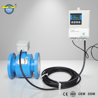 Medidor de Flujo Electromagnético con Pantalla Remota, CE OEM ODM, Tipo Separado DN10-DN2200, Medidor de Flujo Magnético 4-20mA RS485 para Agua y Aguas Residuales