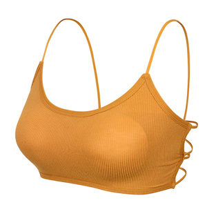 Phụ Nữ Nhanh Chóng Khô Tập Thể Dục Áo Ngực Không Dây Độn Thiết Kế Cho Phòng Tập Thể Dục Tập Luyện Yoga Chạy Thường Xuyên Hoạt Động Thường Xuyên Thường Xuyên Bao Gồm Cộng Với Kích Thước - Product Image 1