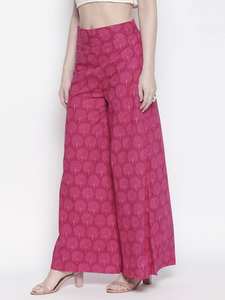 Rayon Palazzo Pants <b>Stitching</b> Palazzo Pants for Women Casual Wear Palazzo - Product Image 4