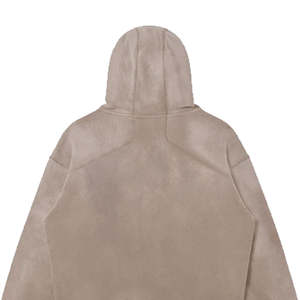 Sudadera con Capucha de Moda Invernal para Hombre, 100% Algodón, Lavado Desteñido, Estilo Urbano, con Bordado y Detalles Decorativos de Pedrería - Product Image 5