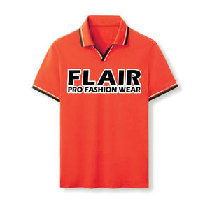 Gran oferta de algodón 100% para hombre, camiseta Polo personalizada de buena calidad, Color sólido, estilo informal, patrón, 180g, tela, peso frontal - Product Image 2