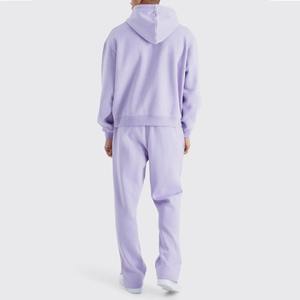 Pantalones apilados Sudaderas con capucha Conjuntos Unisex Calidad superior Chándal Bordado Jogging Traje - Product Image 2