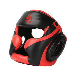 Protège-tête de boxe populaire Équipement de protection faciale en cuir bon marché Protections de boxe essentielles - Product Image 1