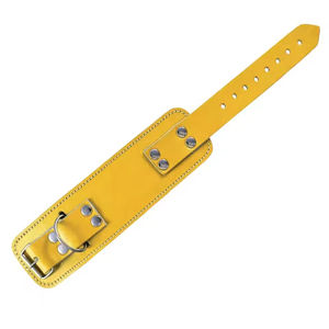 Sangle de cheville en cuir noir rembourré pour câble de gymnastique Protection professionnelle Imperméable Fitness Training Low quantité minimale de commande Best - Product Image 2