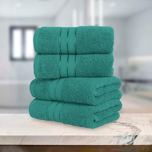 100% Turkish Cotton Bath Hand Towels Eco-friendly & <b>Super</b> Soft 16"x28" Quick-Dry Absorbent & Antimicrobial Washcloths - Product Image 5