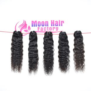 Inde du Sud Temple Extensions de Cheveux Humains Bruts Texture Bouclée Faisceaux de Donneur Unique Extensions de Cheveux Prix de Gros Fournisseur Indien - Product Image 1