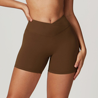 Short de fitness taille haute pour femme | Short de gymnastique d'entraînement cycliste à séchage rapide | Vêtements de sport de compression pour femmes