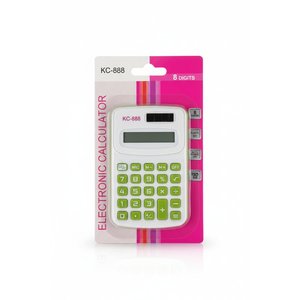 Mini calculatrice de bureau portable, double alimentation, affichage à 10 chiffres, couleur aléatoire, pour l'école et le bureau - Product Image 4