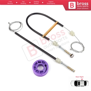 Kit de réparation de lève-vitre arrière droit BWR5246 pour Phaeton 3D MK1 2002-2016 SWB (entreaxe court) 3D4839756 - Product Image 2