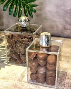 กล่องใส่ช็อคโกแลตของหวานทำจากอะคริลิคที่สวยงามฝาครอบแบบฝังมุกมุกแท้ของขวัญอิสลามความจุ150มล. ดีไซน์ทันสมัยสำหรับธุรกิจ - Product Image 4