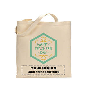 Sac fourre-tout personnalisable pour enseignants, sacs en coton pour enseignants - Product Image 2