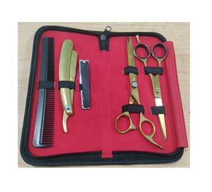 Kit de Tijeras de Peluquería Profesional - Juego de Tijeras con Hojas de Acero Inoxidable Afiladas y Mangos de Plástico para Uso en Salones de Belleza - Product Image 2