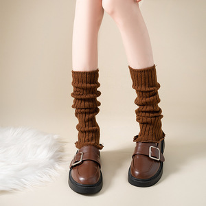 ALLCH kaus kaki rajut wanita, penghangat kaki Fashion lucu gaya Y2K Lolita, kaus kaki panjang bot manset Topper bantalan Legging kostum Halloween - Product Image 6