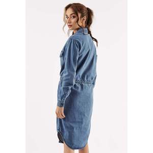 Robe chemise en jean ceinturée pour femme S/M/L - Product Image 5