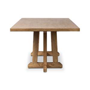 Mesa de Comedor Rectangular de Madera de Roble Macizo Hecha a Mano, Diseño Rústico, Muy Duradera, para 8 Personas, para Cocina y Hogar - Product Image 4