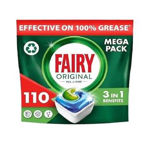 Fairy Tablettes pour lave-vaisselle tout-en-1 en vrac, tablettes pour lave-vaisselle Fairy, 110 comprimés, originales - Product Image 5