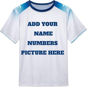 Conjunto de uniforme de fútbol transpirable con sublimación de nombre personalizado 100% poliéster camiseta de fútbol para adultos hombres Top Francia 1 Uds ropa deportiva - Product Image 5