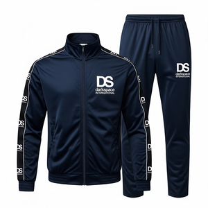 2025 personnalisable hommes vêtements de sport décontractés respirant confortable 100% coton polaire coupe ample 380g ensembles de survêtement pour l'hiver - Product Image 1