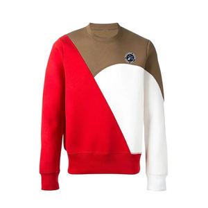 เสื้อสเวตเตอร์ขนแกะระบายอากาศพอดีตัวสำหรับผู้ชาย, ชุดลำลองฤดูหนาวพิมพ์ลายดิจิตัลคอกลมแขนยาวย้อมสีเรียบ - Product Image 5