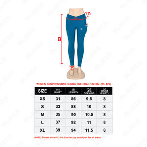 Blaze Fight Wear, mallas de Yoga con cintura elástica transpirable de cintura alta personalizadas, mallas de Yoga, cintura cruzada de secado rápido - Product Image 6