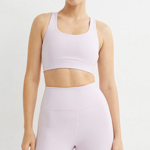 2024 Top Manufacturer Custom Made Quick Dry Comfortable One Shoulder Crop Sports Bra Fitness Yoga <b>Running</b> XS Seamless <b>Padded</b> - Product Image 2