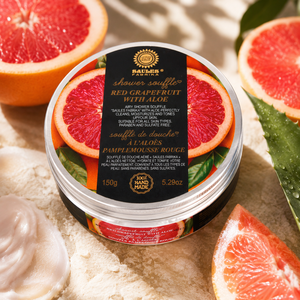 Soufflé de Douche Rafraîchissant Pamplemousse Rouge et Aloe 150g – Nettoyant Corporel Aérien Hydratant Sans Sulfate Végétalien Fait Main Naturel pour la Peau - Product Image 1