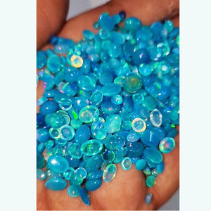 520 pièces d'opale éthiopienne bleue naturelle 6x4mm 7x5mm 8x6mm 9x7mm Cabochon ovale 134 cts lot Iroc ventes teint opale cabine de pierres précieuses en vrac - Product Image 4