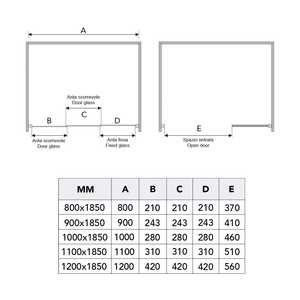 ชุดประตูห้องน้ำสเตลล่า 100 ซม. พร้อมช่องเก็บของในห้องอาบน้ำ - Product Image 4
