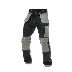 Pantalons de travail cargo de sécurité pour hommes de haute qualité, certifiés CE, coupe-vent, en coton, résistants, avec poches pour genouillères personnalisables - Product Image 1