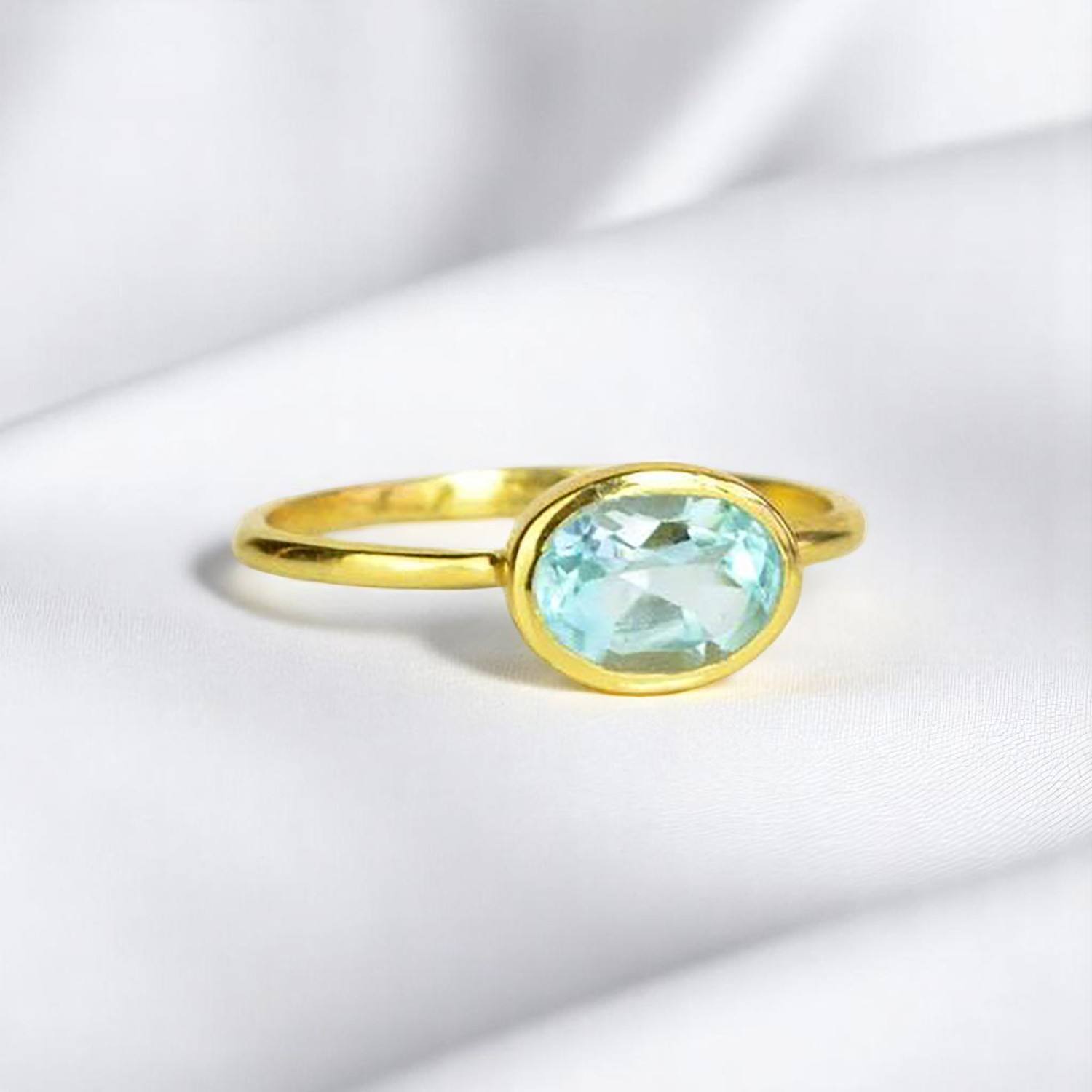 blue topaz gold